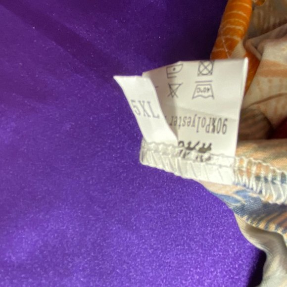 NWOT๐ Haoohu Retro Style Feather Print Dress - Picture 15 of 16